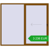 Pricing Sliding patio doors 2500x2200 mm PATIO DOOR REHAU BRILLANT DESIGN GOLDEN OAK two-sided. Price: 3 237.54 EUR