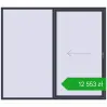 Ustalenie cen Przesuwane drzwi tarasowe 2500x2200 mm PATIO DOOR REHAU BRILLANT DESIGN ANTHRACITE_GREY_STRUKTURAL dwustronny. Cena: 12 552,91 zł