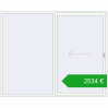 Ustalenie cen Przesuwane drzwi tarasowe 2600x2100 mm REHAU SYNEGO SLIDE RAL 9016 Traffic white dwustronny. Cena: 2534,43 €