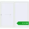 Pricing Sliding patio doors 2400x2200 mm REHAU SYNEGO SLIDE RAL 9016 Traffic white two-sided. Price: 4138,40 €