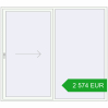 Pricing Sliding patio doors 2300x2050 mm PATIO DOOR REHAU BRILLANT DESIGN RAL 9016 Traffic white two-sided. Price: 2 574.27 EUR
