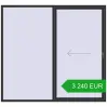 Pricing Sliding patio doors 2500x2300 mm PATIO DOOR REHAU BRILLANT DESIGN ANTHRACITE_GREY_GLATT two-sided. Price: 3 240.38 EUR