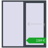 Ustalenie cen Przesuwane drzwi tarasowe 1750x1850 mm PATIO DOOR REHAU SYNEGO ANTHRACITE_GREY_STRUKTURAL dwustronny. Cena: 2288,63 €