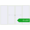 Pricing Sliding patio doors 3300x2200 mm PATIO DOOR REHAU SYNEGO RAL 9016 Traffic white two-sided. Price: 6207,03 €