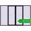 Ustalenie cen Przesuwane drzwi tarasowe 3300x2200 mm PATIO DOOR REHAU BRILLANT DESIGN CHOCOLATE_BROWN dwustronny. Cena: 25 771,04 zł