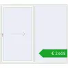 Ustalenie cen Przesuwane drzwi tarasowe 2500x2200 mm REHAU SYNEGO SLIDE RAL 9016 Traffic white dwustronny. Cena: 2608,04 €
