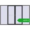 Ustalenie cen Przesuwane drzwi tarasowe 3300x2200 mm PATIO DOOR REHAU BRILLANT DESIGN BLACK_ULTI-MATT dwustronny. Cena: 4699,47 €