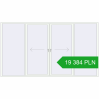 Pricing Sliding patio doors 3800x2135 mm PATIO DOOR REHAU BRILLANT DESIGN RAL 9016 Traffic white two-sided. Price: 19 384.13 PLN