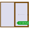 Pricing Sliding patio doors 2400x2150 mm REHAU SYNEGO SLIDE GOLDEN OAK two-sided. Price: 14 138.73 PLN