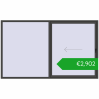 Pricing Sliding patio doors 3000x1800 mm PATIO DOOR REHAU SYNEGO BASALT_GREY two-sided. Price: 2901,62 €