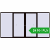 Pricing Sliding patio doors 4230x2200 mm PATIO DOOR REHAU SYNEGO BLACK_BROWN two-sided. Price: 29 704.05 PLN
