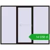 Pricing Przesuwane drzwi tarasowe 2800x2200 mm PATIO DOOR REHAU SYNEGO BLACK_BROWN dwustronny. Price: 14 058,49 zł
