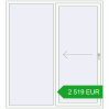Pricing Sliding patio doors 1800x2000 mm PATIO DOOR REHAU BRILLANT DESIGN RAL 9016 Traffic white two-sided. Price: 2 519.06 EUR