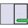 Pricing Sliding patio doors 3000x2300 mm PATIO DOOR REHAU BRILLANT DESIGN BLACK_COOL_110L-2 two-sided. Price: 16 102.97 PLN