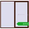Ustalenie cen Przesuwane drzwi tarasowe 2300x2200 mm PATIO DOOR REHAU BRILLANT DESIGN BLACK_CHERRY dwustronny. Cena: 2615,42 €