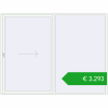 Ustalenie cen Przesuwane drzwi tarasowe 3000x2300 mm PATIO DOOR REHAU BRILLANT DESIGN RAL 9016 Traffic white dwustronny. Cena: 3292,91 €