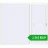 Pricing Sliding patio doors 2500x2200 mm REHAU SYNEGO SLIDE RAL 9016 Traffic white two-sided. Price: 2 982.94 EUR