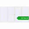 Ustalenie cen Przesuwane drzwi tarasowe 4000x2200 mm PATIO DOOR REHAU SYNEGO RAL 9016 Traffic white dwustronny. Cena: 22 763,63 zł