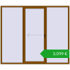 Pricing Sliding patio doors 2600x2200 mm PATIO DOOR REHAU BRILLANT DESIGN GOLDEN OAK two-sided. Price: 3098,57 €