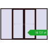 Pricing Sliding patio doors 3300x2200 mm PATIO DOOR REHAU BRILLANT DESIGN CHOCOLATE_BROWN two-sided. Price: 18 726,75 zł