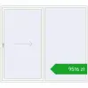 Pricing Sliding patio doors 2500x2200 mm PATIO DOOR REHAU BRILLANT DESIGN RAL 9016 Traffic white two-sided. Price: 9516,06 zł