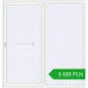 Ustalenie cen Przesuwane drzwi tarasowe 2200x2300 mm PATIO DOOR REHAU SYNEGO RAL 9016 Traffic white dwustronny. Cena: 9 689.34 PLN