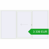Pricing Sliding patio doors 3700x2200 mm PATIO DOOR REHAU BRILLANT DESIGN RAL 9016 Traffic white two-sided. Price: 3 339.21 EUR