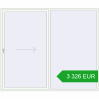 Pricing Sliding patio doors 2700x2300 mm PATIO DOOR REHAU BRILLANT DESIGN RAL 9016 Traffic white two-sided. Price: 3 326.16 EUR