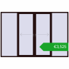 Pricing Sliding patio doors 3300x2200 mm PATIO DOOR REHAU BRILLANT DESIGN CHOCOLATE_BROWN two-sided. Price: 3524,59 €