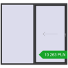 Pricing Sliding patio doors 2500x2300 mm REHAU SYNEGO SLIDE ANTHRACITE_GREY_GLATT two-sided. Price: 10 263,43 zł