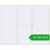 Pricing Sliding patio doors 2850x2310 mm PATIO DOOR REHAU SYNEGO RAL 9016 Traffic white two-sided. Price: 14 724.05 PLN