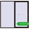 Pricing Sliding patio doors 2300x2200 mm PATIO DOOR REHAU BRILLANT DESIGN BLACK_BROWN two-sided. Price: 13 472.62 PLN