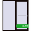 Pricing Sliding patio doors 1880x2200 mm REHAU SYNEGO SLIDE BLACK_BROWN two-sided. Price: 2001,47 €