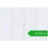 Ustalenie cen Przesuwane drzwi tarasowe 3300x2300 mm PATIO DOOR REHAU SYNEGO RAL 9016 Traffic white dwustronny. Cena: 20 533,72 zł