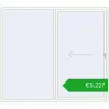 Pricing Sliding patio doors 2500x2200 mm REHAU GENEO HST RAL 9016 Traffic white two-sided. Price: 5227,12 €