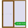 Pricing Sliding patio doors 2100x2400 mm REHAU GENEO HST GOLDEN OAK two-sided. Price: 33 980.53 PLN
