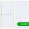 Pricing Sliding patio doors 2060x2000 mm REHAU SYNEGO SLIDE RAL 9016 Traffic white two-sided. Price: 2323,38 €