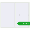 Pricing Sliding patio doors 2500x2200 mm REHAU SYNEGO SLIDE RAL 9016 Traffic white two-sided. Price: 3006,17 €