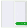 Pricing Sliding patio doors 1850x1950 mm PATIO DOOR REHAU BRILLANT DESIGN RAL 9016 Traffic white two-sided. Price: 2373,25 €