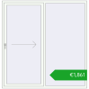 Pricing Sliding patio doors 1900x1950 mm PATIO DOOR REHAU BRILLANT DESIGN RAL 9016 Traffic white two-sided. Price: 2481,80 €