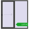 Ustalenie cen Przesuwane drzwi tarasowe 1800x1900 mm PATIO DOOR REHAU BRILLANT DESIGN. Cena: 2372,41 €