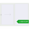 Pricing Sliding patio doors 2500x2000 mm PATIO DOOR REHAU BRILLANT DESIGN RAL 9016 Traffic white two-sided. Price: 2 829.59 EUR
