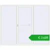 Pricing Sliding patio doors 2700x2200 mm PATIO DOOR REHAU SYNEGO RAL 9016 Traffic white two-sided. Price: 3688,41 €