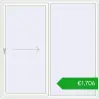 Ustalenie cen Przesuwane drzwi tarasowe 2000x2000 mm PATIO DOOR REHAU SYNEGO RAL 9016 Traffic white dwustronny. Cena: 1706,07 €