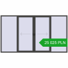 Pricing Sliding patio doors 3600x2000 mm PATIO DOOR REHAU BRILLANT DESIGN BASALT_GREY two-sided. Price: 25 025.2 PLN