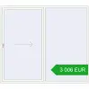 Pricing Sliding patio doors 2500x2200 mm REHAU SYNEGO SLIDE RAL 9016 Traffic white two-sided. Price: 3 006.17 EUR