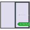 Pricing Sliding patio doors 2400x2200 mm REHAU GENEO HST ANTHRACITE_GREY_STRUKTURAL two-sided. Price: 33 754.7 PLN