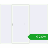 Pricing Sliding patio doors 2600x2200 mm PATIO DOOR REHAU BRILLANT DESIGN RAL 9016 Traffic white two-sided. Price: 2093,69 €