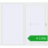 Pricing Sliding patio doors 2200x2000 mm PATIO DOOR REHAU BRILLANT DESIGN RAL 9016 Traffic white two-sided. Price: 2506,28 €