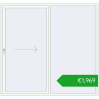 Pricing Sliding patio doors 2335x2200 mm PATIO DOOR REHAU SYNEGO RAL 9016 Traffic white two-sided. Price: 1968,75 €